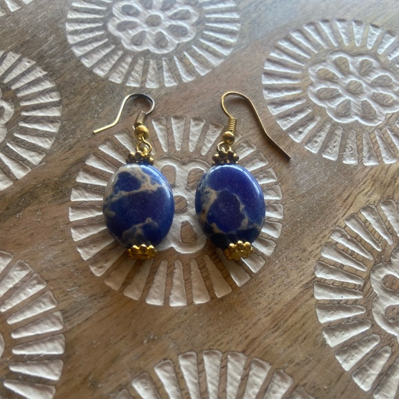 Lapis Luzili stone necklace set - Picture 8 of 8